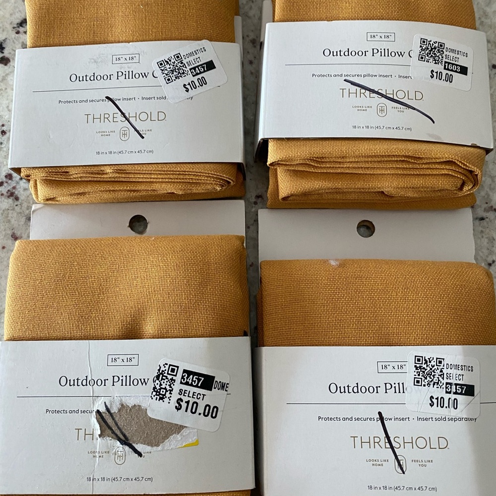 Threshold outdoor pillow covers set of 4